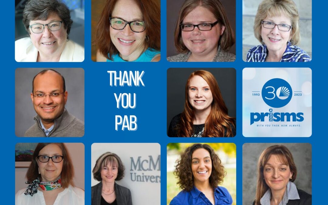 What does the Professional Advisory Board do for PRISMS? 